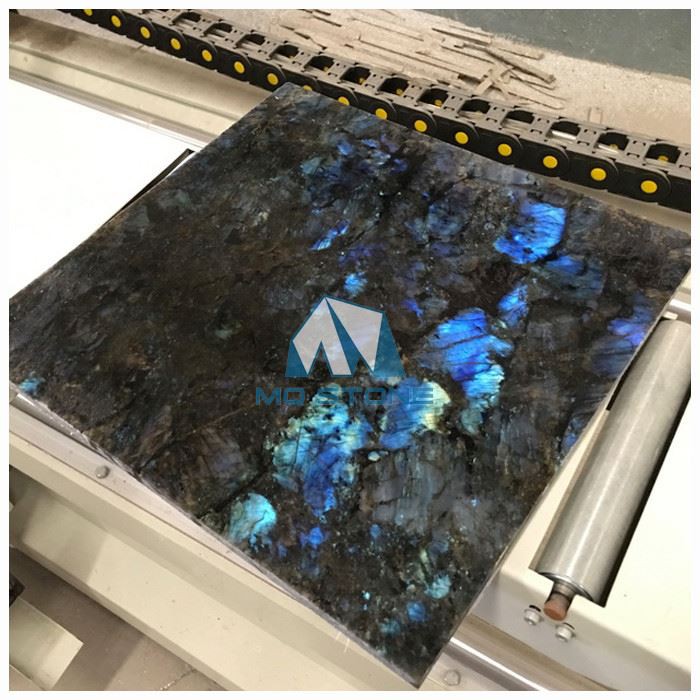 Polished Lemurian Blue Granite Tiles