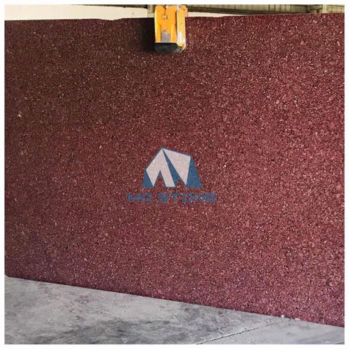 Ruby Red Granite Slab For Stair Projects