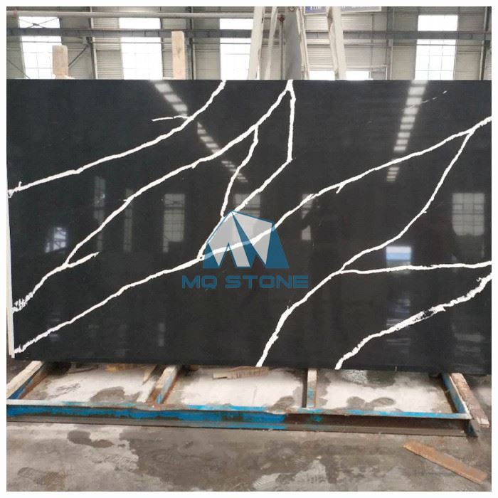 Calacatta Black Quartz Slabs