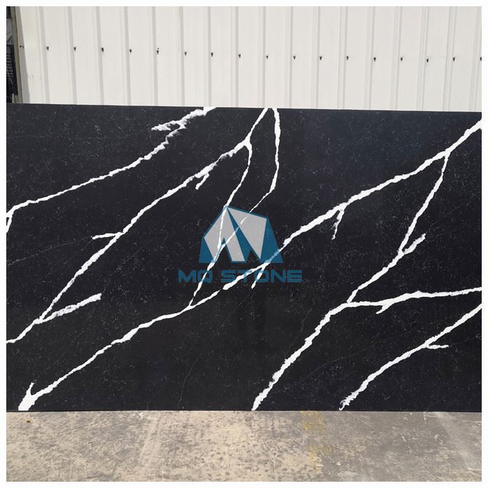 Calacatta Black Quartz Slab For Countertops Calacatta Black Quartz Slab For Countertops