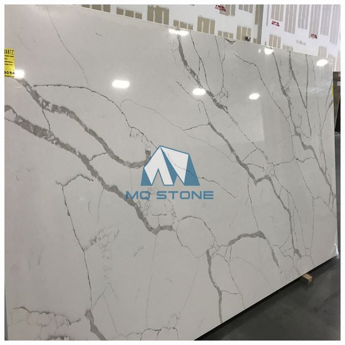 Quartz Calacatta Slab For Kitchen Countertops