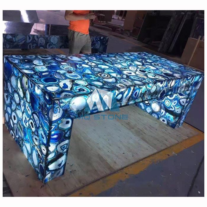 Blue Agate Backlit Countertops