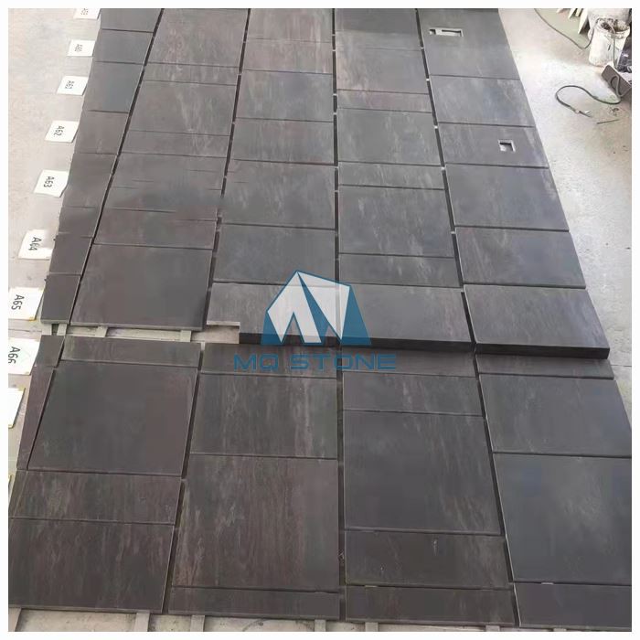 Brown Fantasy Leather Granite Wall Cladding Tiles