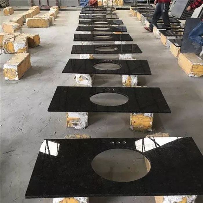 Black galaxy granite vanity tops Black galaxy granite vanity tops