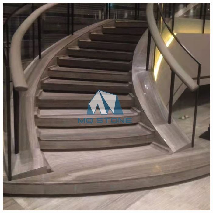 Grey Wood Marble Stairs Grey Wood Marble Stairs