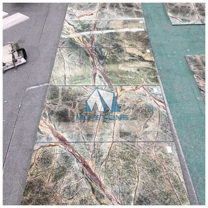 Rainforest Green Marble Floor Tiles