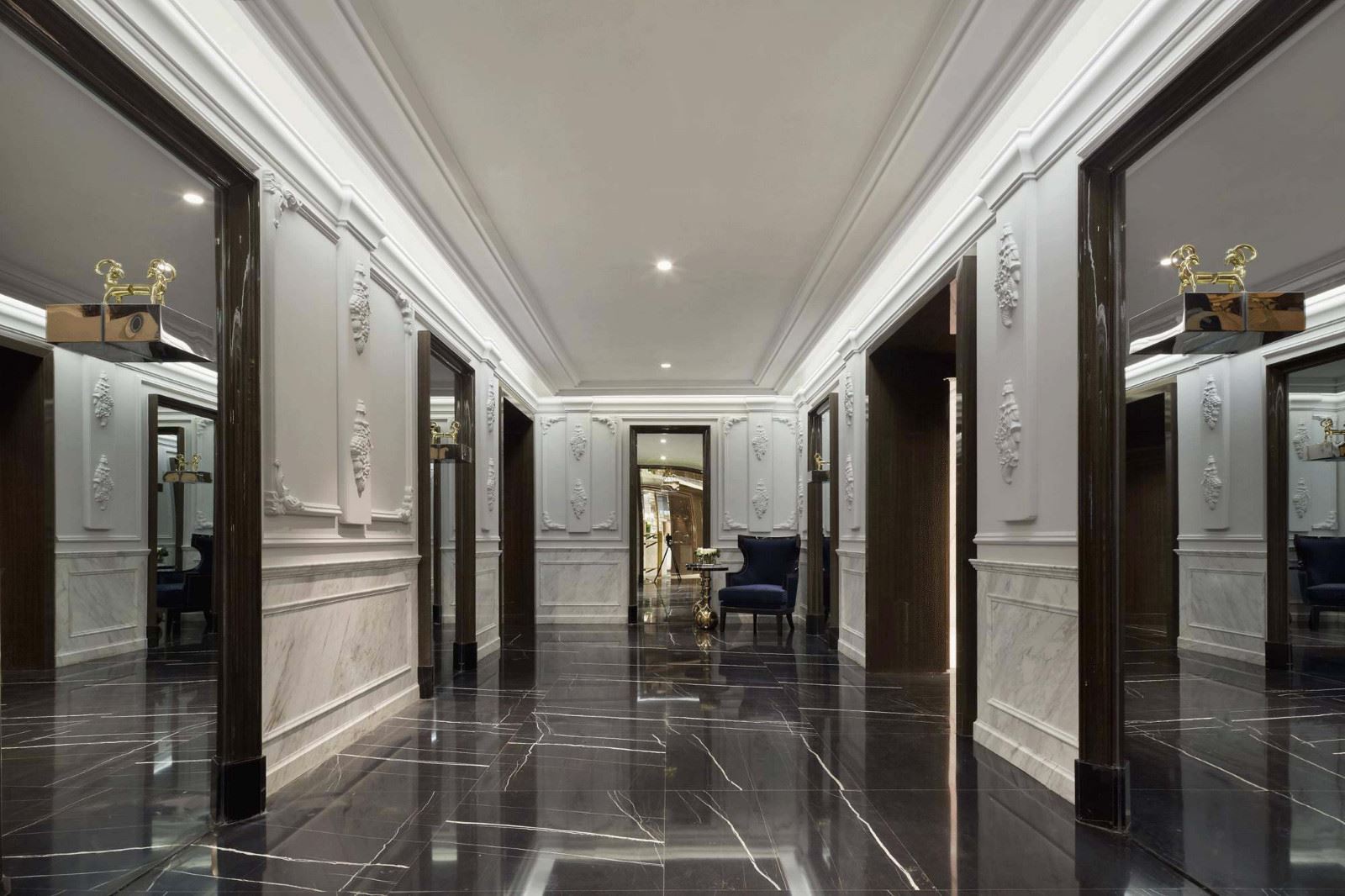 Noir Laurent Black Marble Corridor Floor Projects Noir Laurent Black Marble Corridor Floor Projects