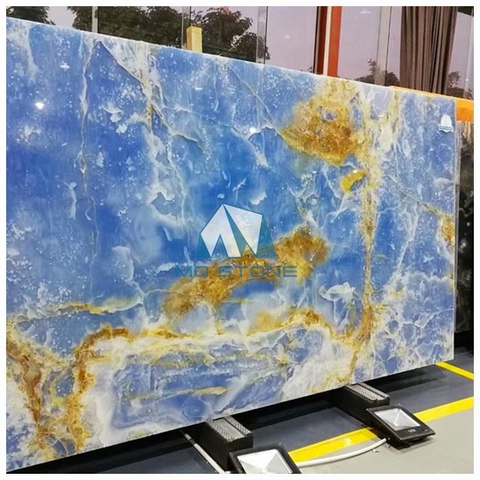 Onyx Blue Marble Slab