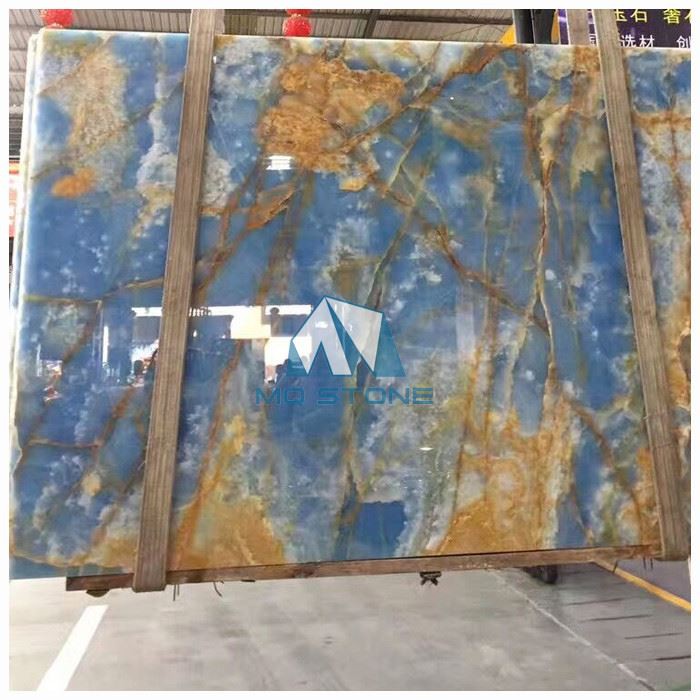 Polished Onyx Blue Marble