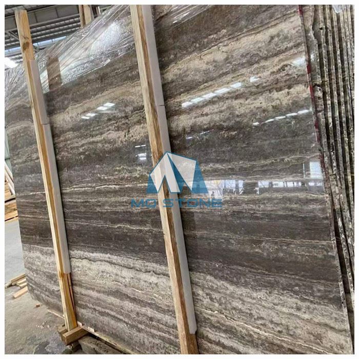 Silver Travertine Stone Slab