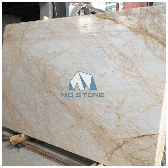 Golden Spider Marble Slab