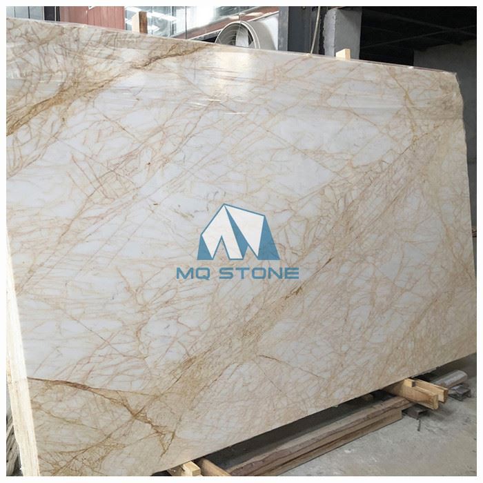 White Golden Spider Marble