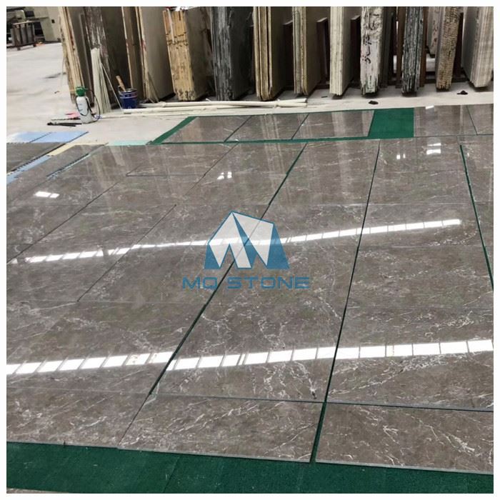 Large Grey Marble Tile Flooring