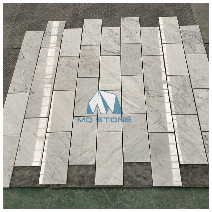 4x12 Carrara White Marble Tile