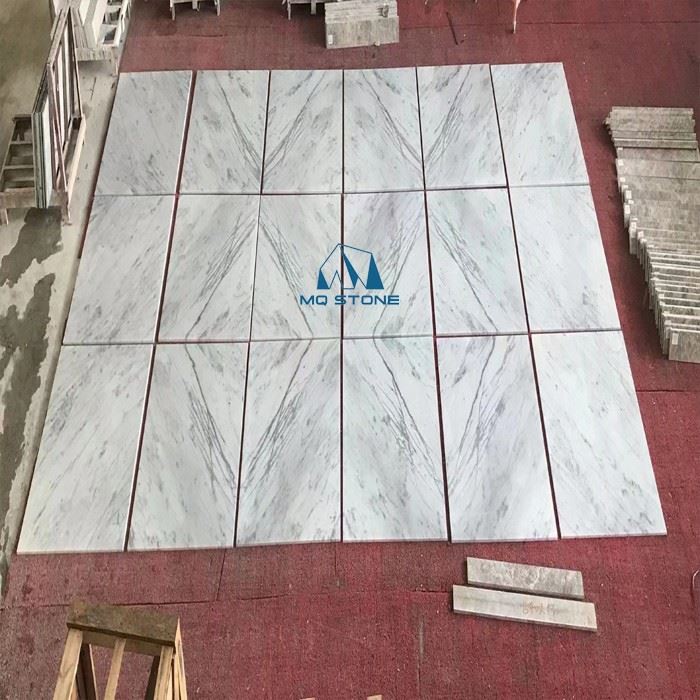 dry lay out Guangxi white marble tiles dry lay out Guangxi white marble tiles