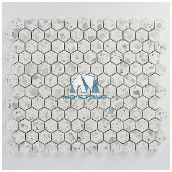 Terrazzo Hexagon Mosaic Tiles