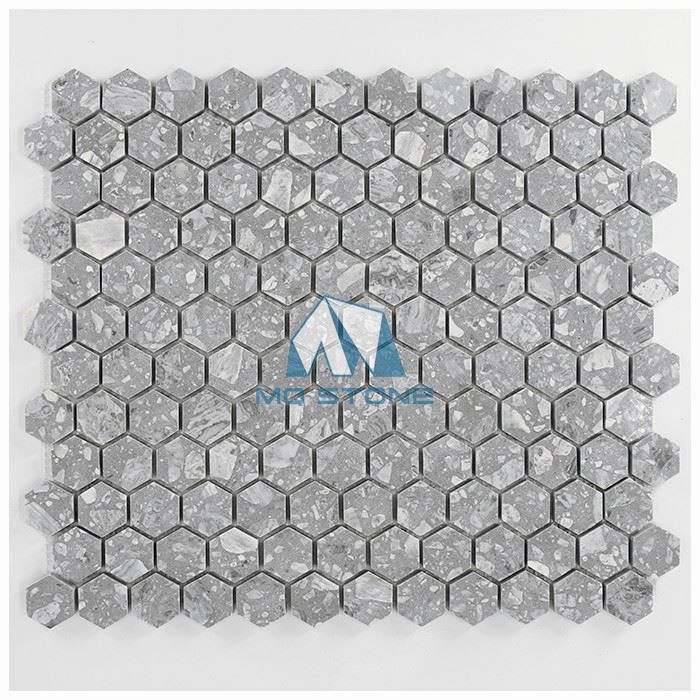 Terrazzo Hexagon Mosaic Wall Tiles