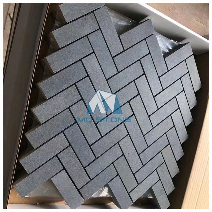 Basalt Herringbone Mosaic Tile