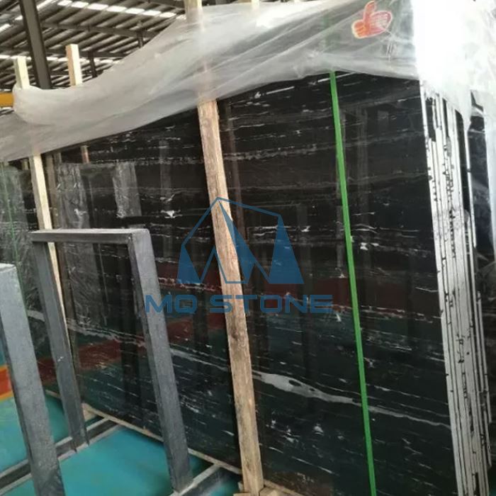 Polished Silver Dragon Marble