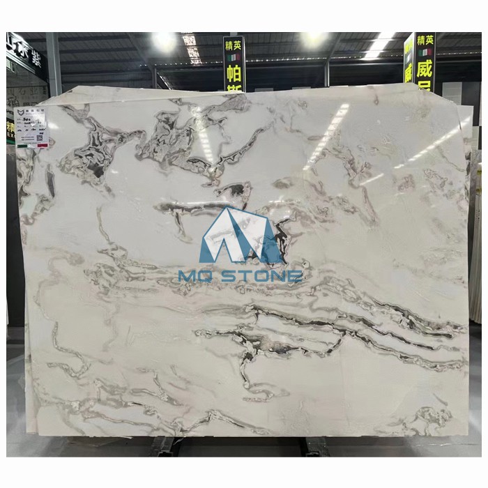 Picasso White Marble Polished Slabs Picasso White Marble Polished Slabs