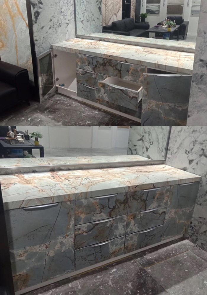 Blue Farfalla Quartzite Tables Blue Farfalla Quartzite Tables