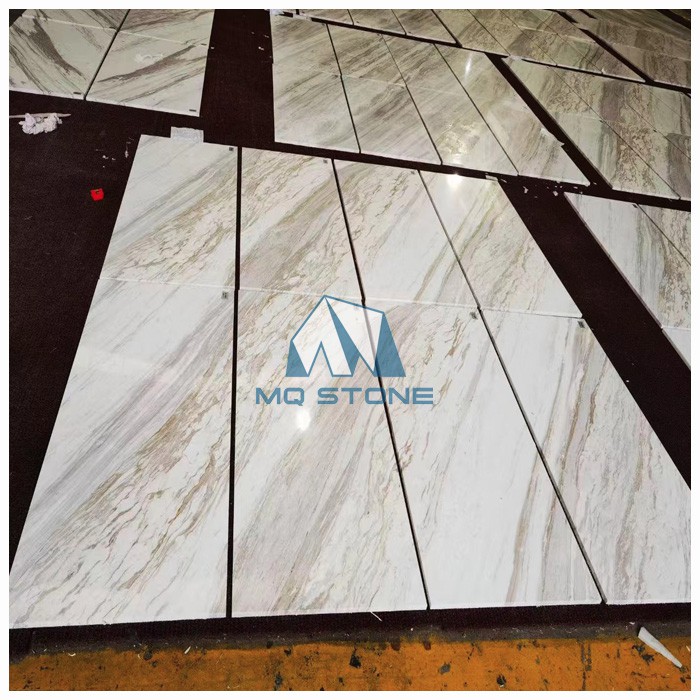 Volakas White Marble dry lay out tiles Volakas White Marble dry lay out tiles