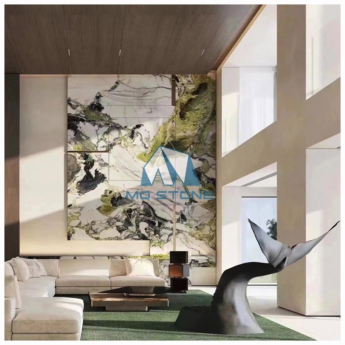 Ice cold green marble wall background Ice cold green marble wall background