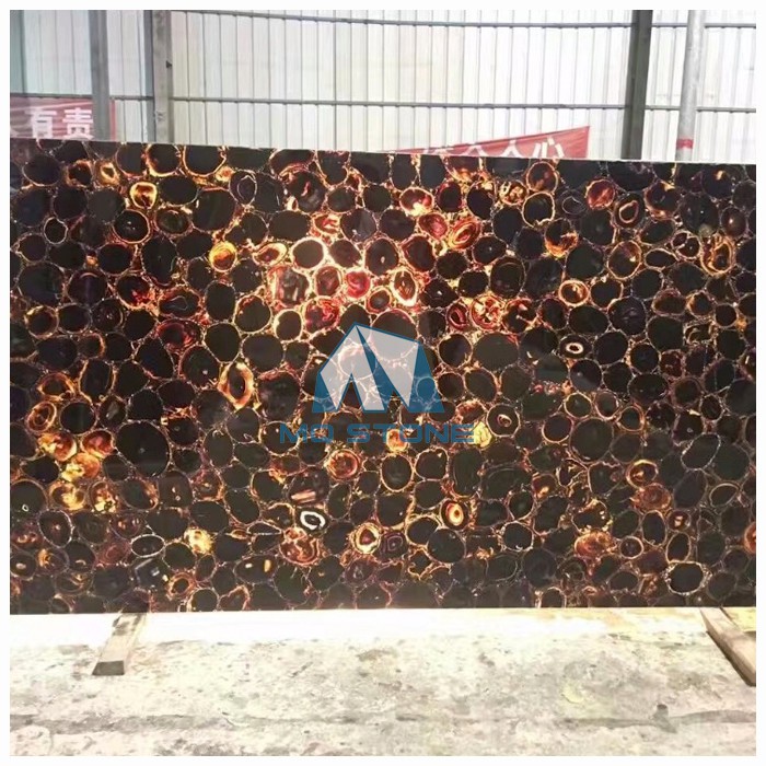 Black Agate Backlit Slabs