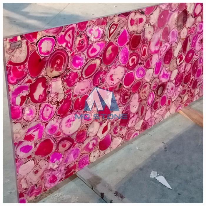 Pink Agate Backlit Slab