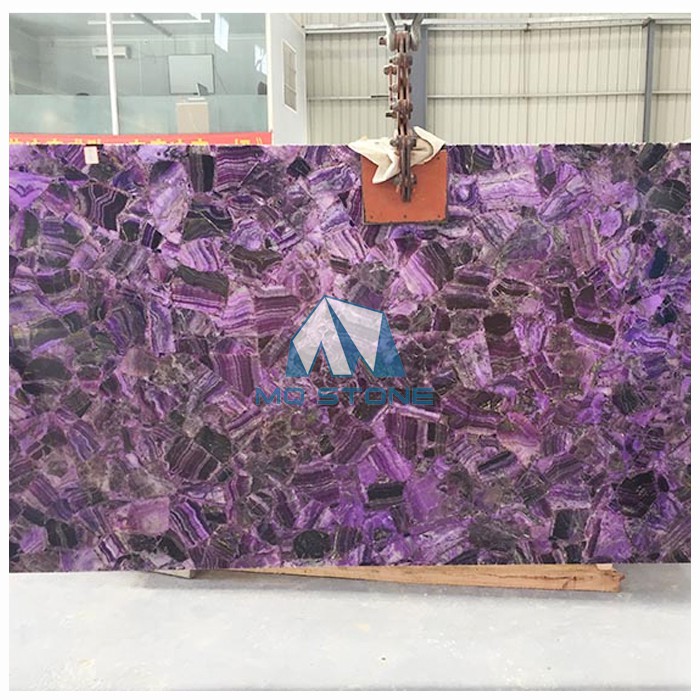 amethyst translucent slab