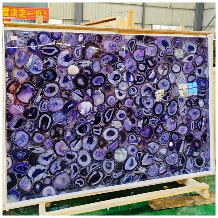 Gemstone Purple Agate Slab