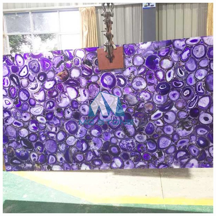 Purple Agate Gemstone Slab