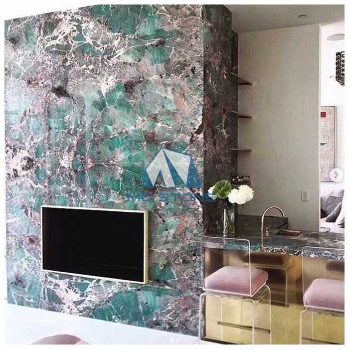 Amazon Green Quartzite wall cladding Amazon Green Quartzite wall cladding