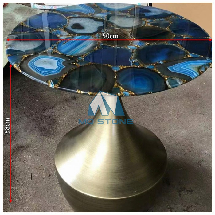 Pedestal Agate Tables