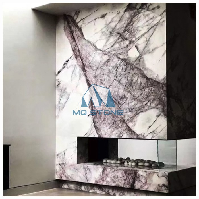 Lilac Marble Wal Background Lilac Marble Wal Background