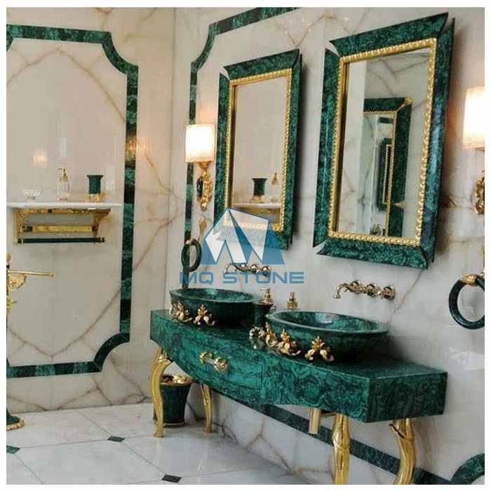 Malachite Green Bathroom and Kitchen Countertop