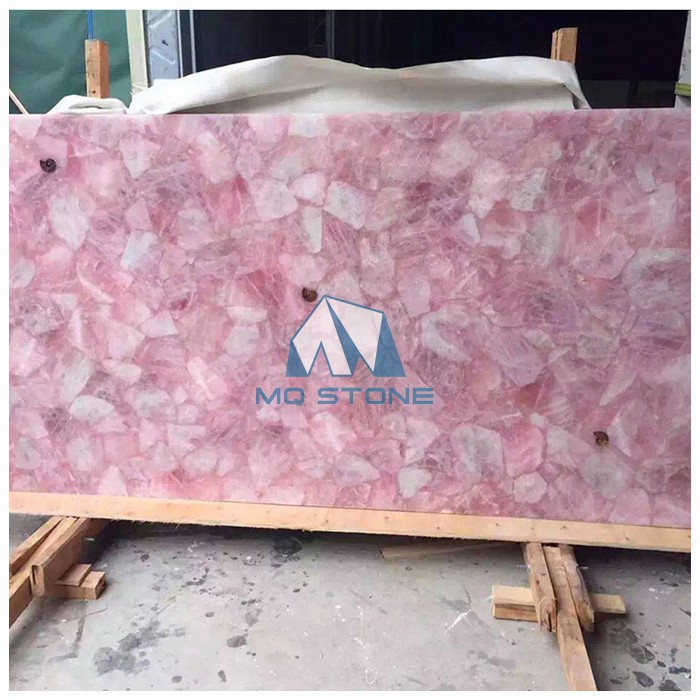 Rose Quartz Precioustone Polished Slabs