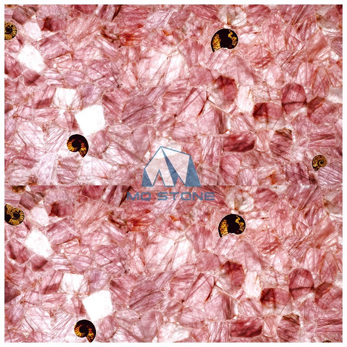 Rose Quartz Precioustone Backlit Slabs