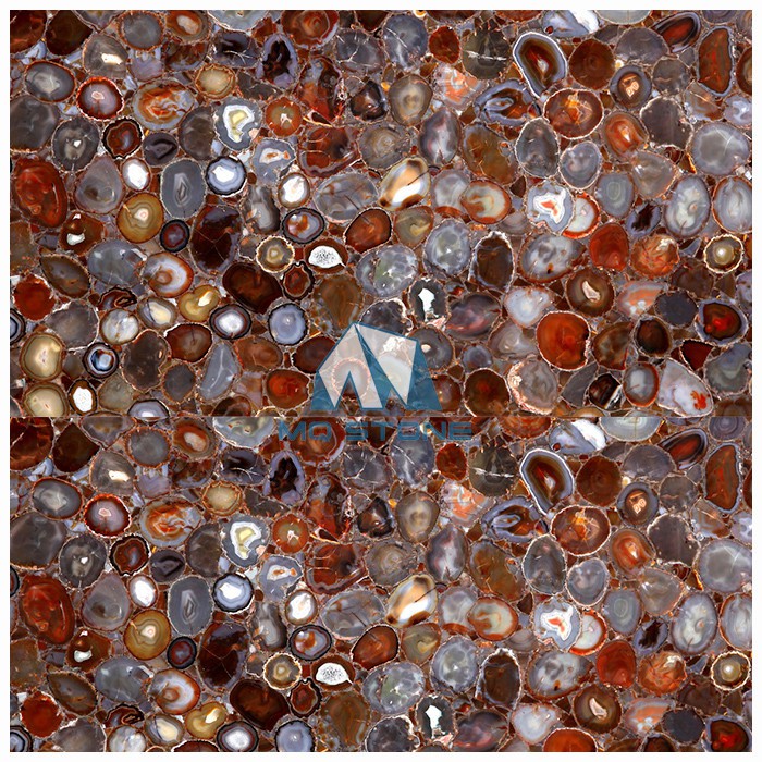 Semiprecious Red Agate Slabs