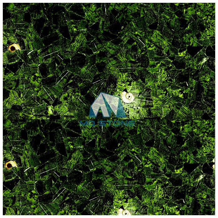 Red Emerald Gemstone Backlit Slabs