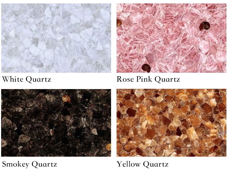 4 Popular Natural Backlit Quartz Stone 4 Popular Natural Backlit Quartz Stone