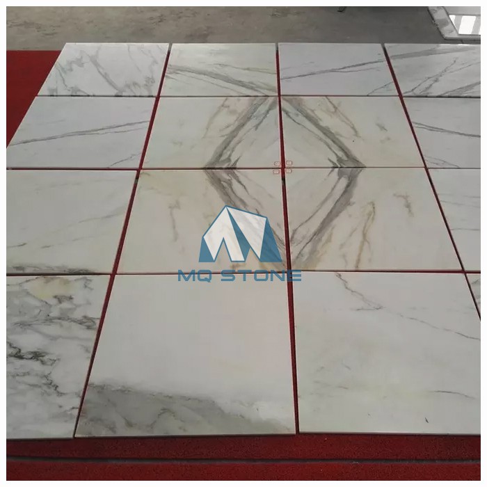 Calacatta Gold Marble Veinmatched Tile