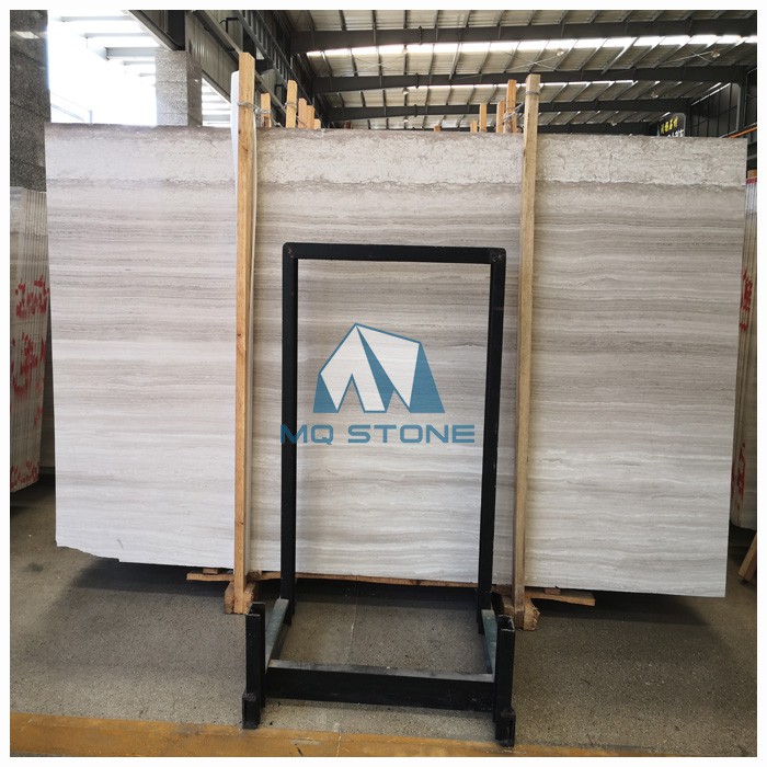 Wooden White Marble Slab