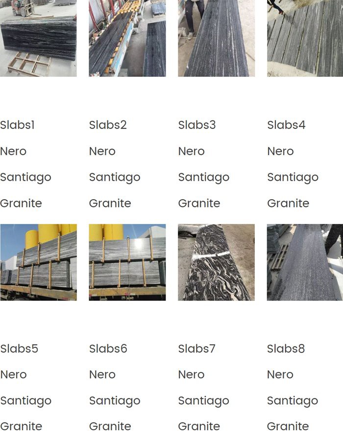 Nero Santiago granite slabs Nero Santiago granite slabs