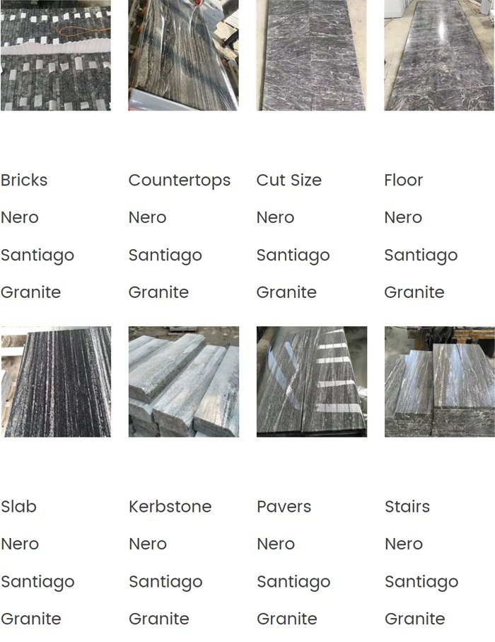 Nero Santiago granite projetcs Nero Santiago granite projetcs