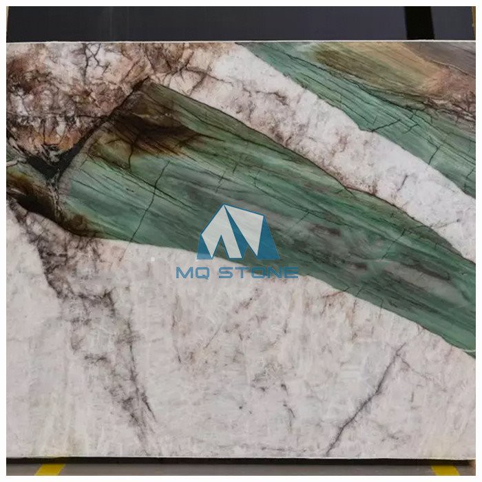 botanic wave Green Quartzite Slabs