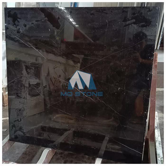 Nero Marquina Black Marble Floor