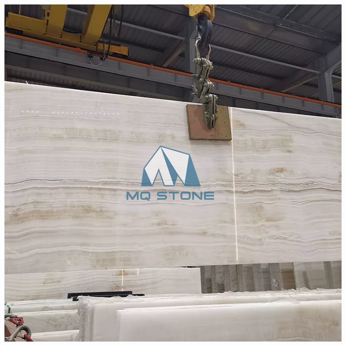 Vanilla Onyx Vein Cut Slab