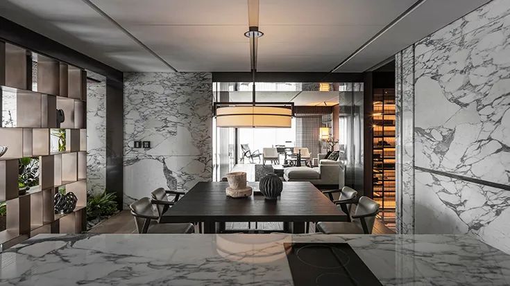 Arabescato Marble Dinning Room Wall Project.jpg Arabescato Marble Dinning Room Wall Project.jpg