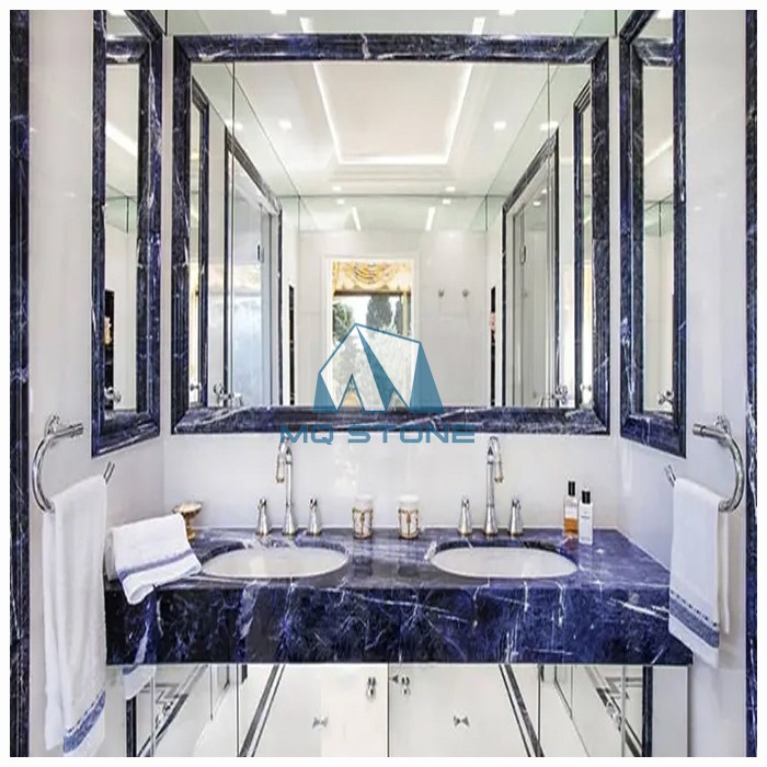 Sodalite Blue Granite Bathroom vanity Sodalite Blue Granite Bathroom vanity